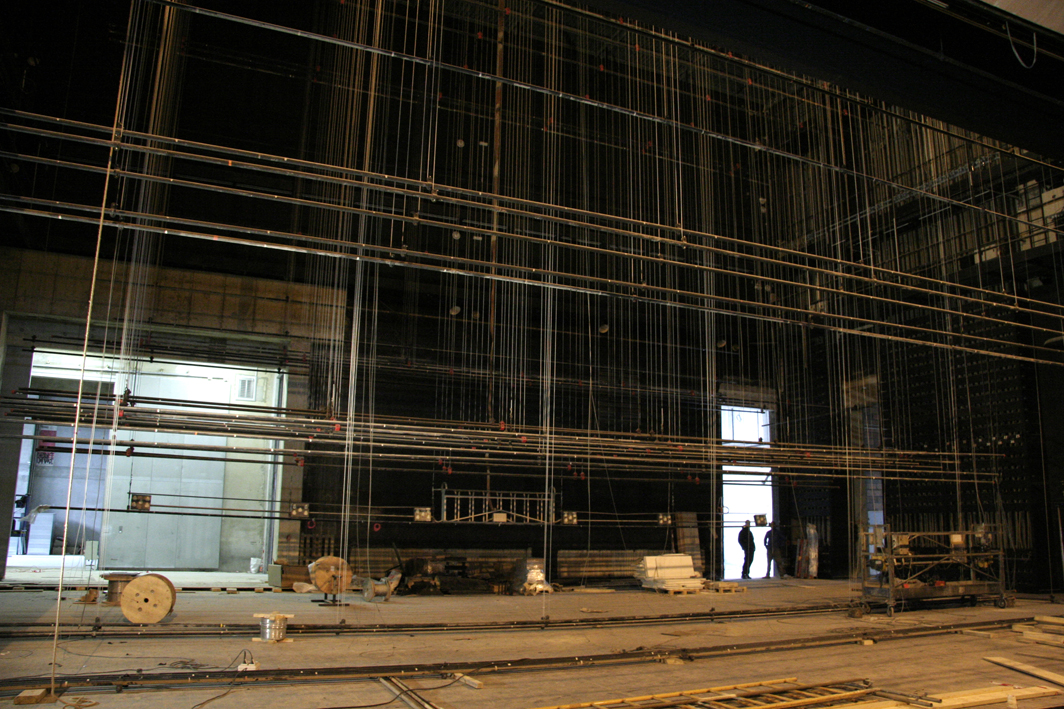 Le chantier du Théâtre National de Bretagne par Caroline Ablain Photographe à Rennes