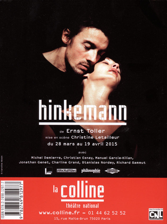 Numéro de L'avant-scène théâtre consacré à Hinkemann, mise en scène Christine Letailleur...